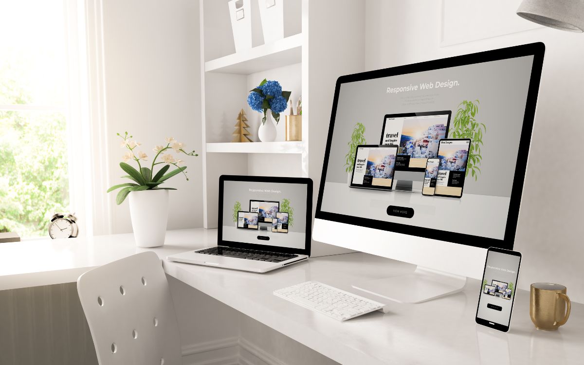 Responsive Web Design Responsive Web Design featuring tablet and phone web pages